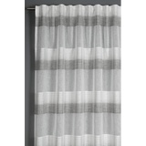 GARDINIA Vorhang mit Gardinenband, Etamine, Grau, 140 x 175 cm