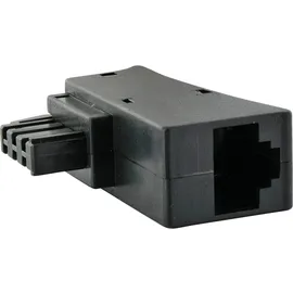 Schwaiger TAE/DSL-Steckeradapter Schwarz