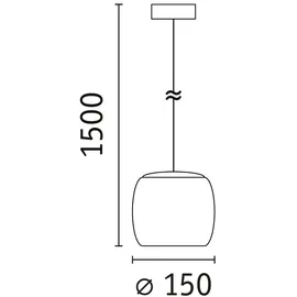 Paulmann Ruya E14 max. 20W Glas/Schwarz matt