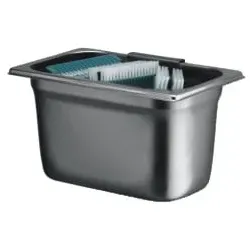 Auffangbehälter für benutzte Handwaschbürsten BE12 , B 265 x H 160 x T 165 mm