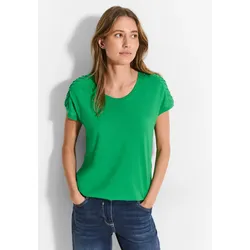 T-Shirt, mit Biesen-Dekoration, Gr. XL (44), fresh apple green, , 71826441-XL
