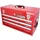 KS Tools Werkzeugtruhe Stahl 508 x 255 x 303 mm rot mit 3 Schubladen