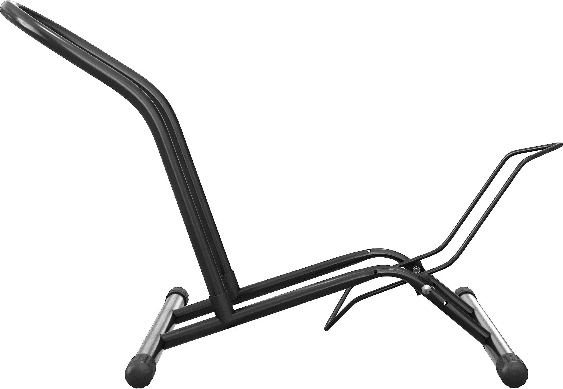 SPORTNOW Fahrradständer aus Stahl für Fahrradparken Bodenfahrradständer tragbar für den Innen- und Außenbereich 59x41x38 cm Schwarz   Aosom