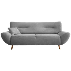 3-Sitzer-Sofa Drago Silberfarben Chenille