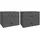 vidaXL Hängenachtschrank 2 Stk. 50 x 36 x 40 cm Grau