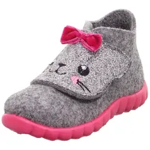 superfit Mädchen - Schuhe HAPPY Slipper, Modern, HELLGRAU/PINK 2500, 23