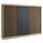 A&J MöbelLand Schwebetürenschrank IOSA 200 x 215 x 59,5 cm Schwarz