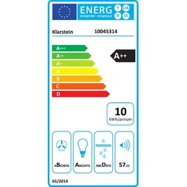 Klarstein Laurel 90 Dunstabzugshaube 90cm, Abluft, 247 m3/h LED Touch