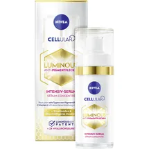 NIVEA Cellular LUMINOUS630 Anti-Pigmentflecken Intensiv-Serum (30ml), Gesichtspflege mit Hyaluronsäure für einen ebenmäßigeren und strahlenden Teint, Serum gegen Pigmentflecken
