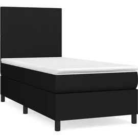 vidaXL Boxspringbett 100 x 200 cm Schwarz