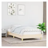 vidaXL Bettgestell 100 x 200 cm Creme