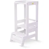 MeowBaby Lernturm MEOWBABY Holz  weiß
