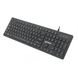 Manhattan Ultraflache Gaming-Tastatur mit LEDs - Deutsch - schwarz