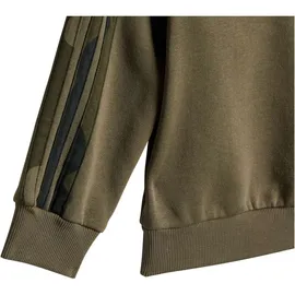 adidas Seasonal Essentials Camo Fleece Jogginganzug Olive Strata/Black 86