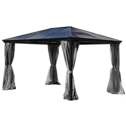 Jet-Line Gartenpavillon Aluminium Dach Taneo 4x3 m