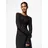 Pieces Spitzenshirt PCHAZEL LS LACE TOP NOOS Schwarz L