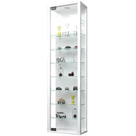 VCM Wandvitrine Stano Maxi 33 x 18 x 115 cm Weiß