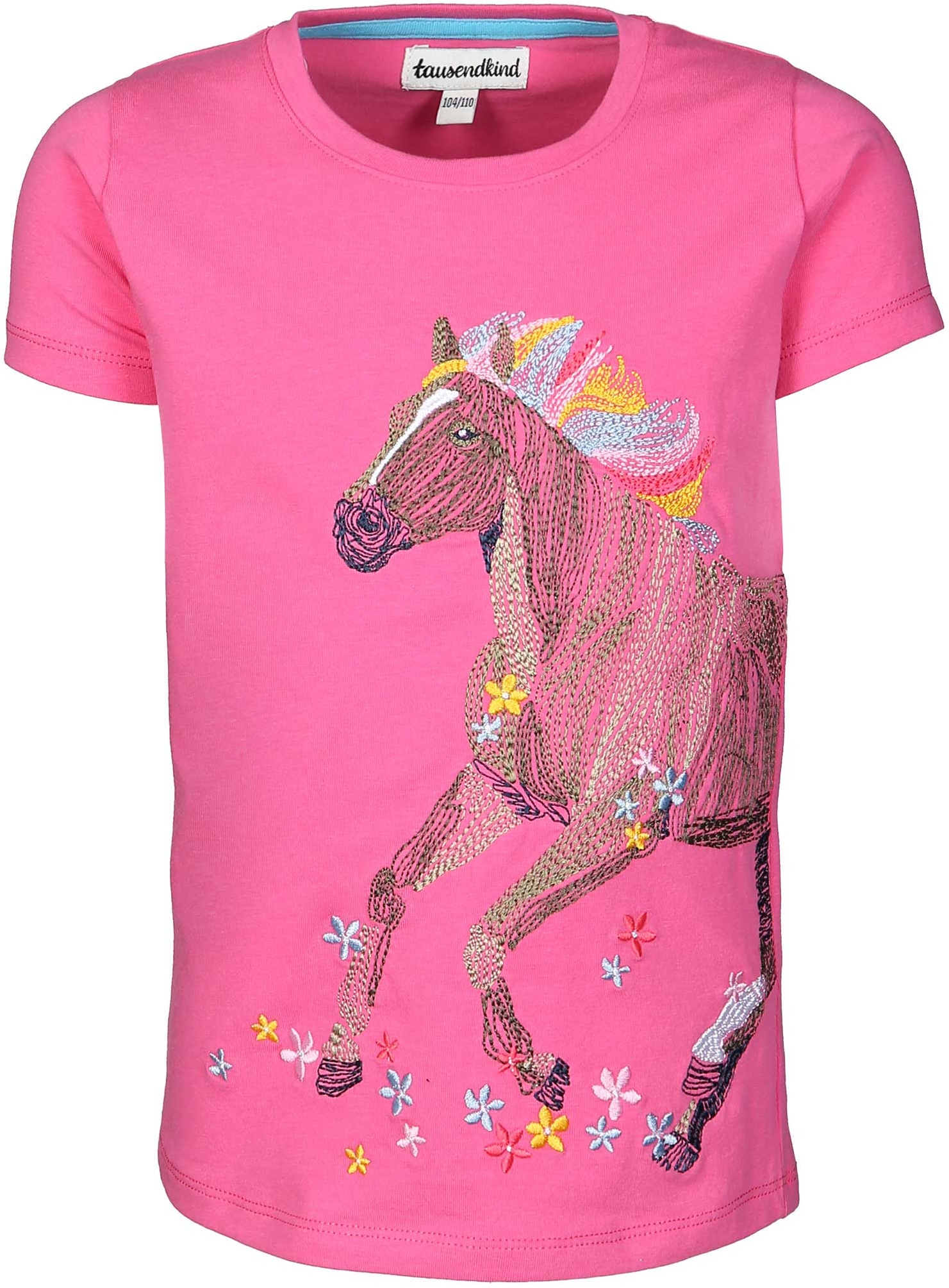 tausendkind collection - T-Shirt GALOPP in pink, Gr.128/134