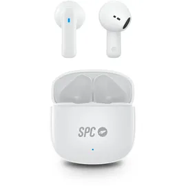 SPC Zion 2 Play – Bluetooth-Kopfhörer In-Ear mit 28h Akkulaufzeit bei mehrfacher Aufladung, ultrakompakt, Freisprecheinrichtung, Sprachassistent und sehr kleines USB-C-Ladegehäuse - Weiß