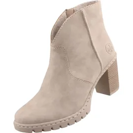 Rieker Damen Klassische Stiefeletten Y2553, Frauen Stiefeletten,Stiefel,Bootee,Booties,halbstiefel,Kurzstiefel,beige (60),42 EU / 8 UK