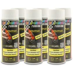 Dupli Color 6x 400ml Sprayplast weiß glänzend [Hersteller-Nr. 388057]