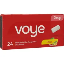 fertin pharma a/s Voye Citrus 2 mg Wirkstoffhaltige Kaugummis mit Nikotin 24 St.