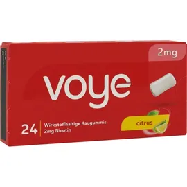fertin pharma a/s Voye Citrus 2 mg Wirkstoffhaltige Kaugummis mit Nikotin 24 St.
