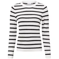 VILA Strickpullover VIDalo in weiß schwarz - 0001 |