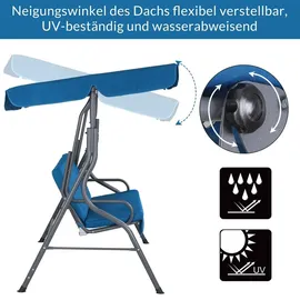 CASARIA Oxford blau 2-Sitzer