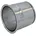 Wandfutter Aluminium Ø 130 x 1 mm grau