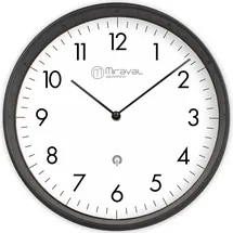 Miraval Design Funk-Wanduhr 25,0 cm 4-MV1624-1 schwarz