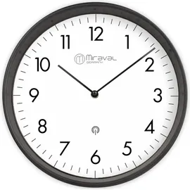 Miraval Design Funk-Wanduhr 25,0 cm 4-MV1624-1 schwarz