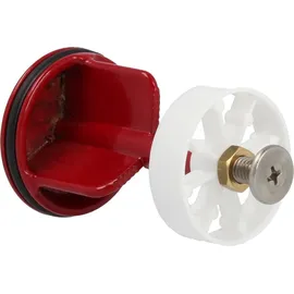 tecuro Excenterstopfen Ø 40 mm für 1 1/4 Zoll Ablaufventil | rot (RAL 3003) Ø Rot
