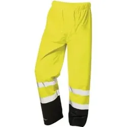 Feldtmann Warnschutz PU Regenhose Dirk Gr. L gelb/schwarz PU auf PES-Trägermaterial