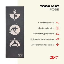 Reebok Yoga Mat - 4mm - Pose