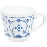 Blau Saks Kaffeeobertasse 0,18l weiß/blau