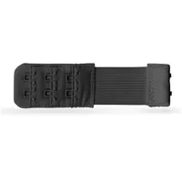 Pro Home BH Verlängerung, flexible Erweiterung für BH's - Elastischer Bra Extender 2 Haken, Ösen - 9,5cm x 2,5cm - Schwarz - - BH-Verlängerer -
