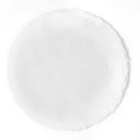 Andiamo Lambskin weiches Sitzkissen rund 40 cm weiß 4er