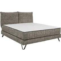 Set One by Musterring Boxspringbett Baldwin 180 x 200 cm Stoff Grau