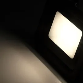McShine Außenstrahler Aluminium 10 W 850 Lumen 1 Stück Schwarz