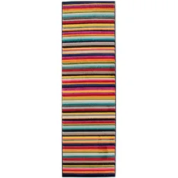 Kadima Design Luxuriöser & pflegeleichter `Meon Jay` Teppich, Streifenmuster. 66x230 cm