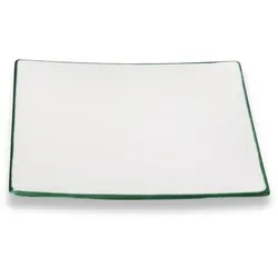 Gmundner Keramik Grüner Rand, Speiseteller Trend (26x26cm)