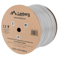 Lanberg LAN Cable SFTP cat.7 305m solid CU LSZH pilkas CPR fluke Passed