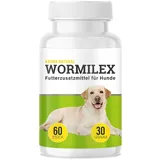 Adema Natural® Wormilex Wurmkur | Futterzusatzmittel Hund mit pflanzlicher Rezeptur 60 St Presslinge