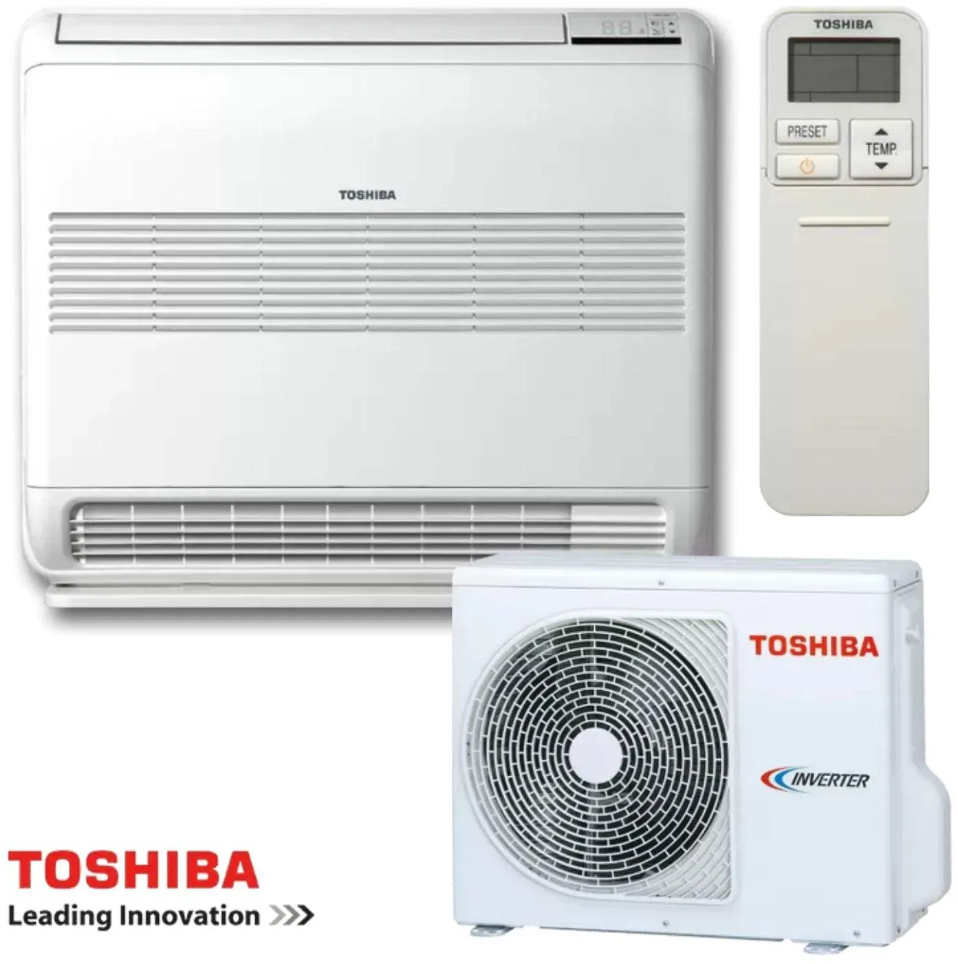 Inverter-Klimaanlage Toshiba Bi-flow