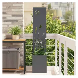vidaXL Sichtschutz-Leinwand 50 x 150 cm Anthrazit Stahl