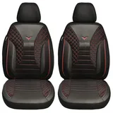 BREMER SITZBEZÜGE Schonbezüge SITZBEZÜGE für Mazda CX-30 Bj ab 2019 in Schwarz/Rote Naht PS802