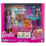 Mattel Barbie Skipper Babysitter-Puppe mit Zwillings-Kinderzimmer-Spielset und Zubehör