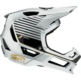 100% Trajecta Fidlock Downhillhelm Ranelagh Silver XL
