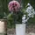 2474U Kunstblumenstrauß rosa weiß, Künstliches Blumen-Bouquet 50 cm Maria - Rosa/Weiß/Grün
